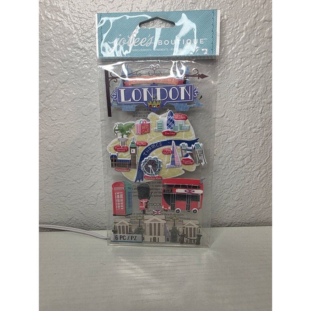 New Jolees -Boutique Dimensional Stickers London Scrapbooking